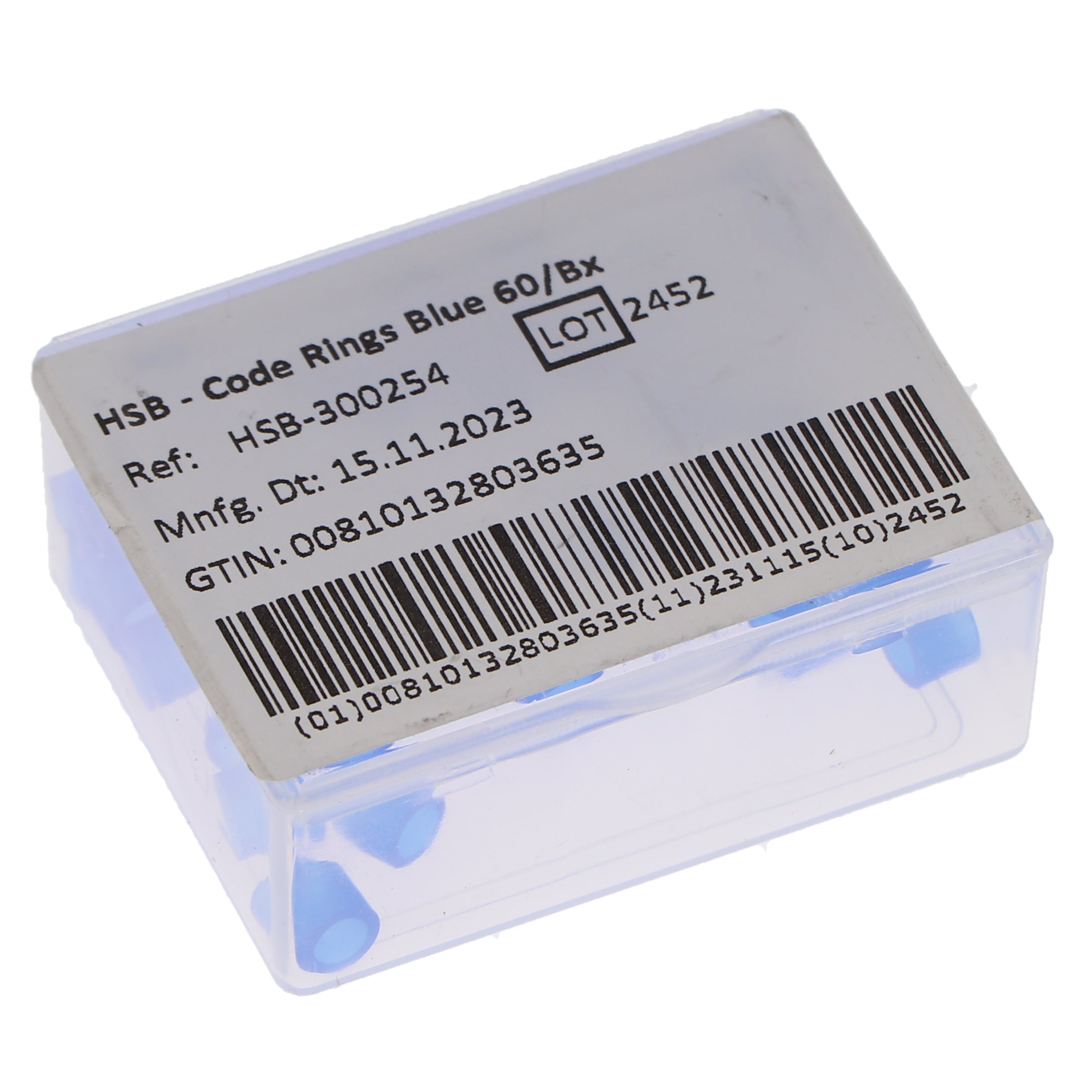 House Brand Dentistry 300254 HSB Color Coded Instrument Rings Blue 60/Bx House Brand Dentistry 300254 HSB Color Coded Instrument Rings Blue 60/Bx